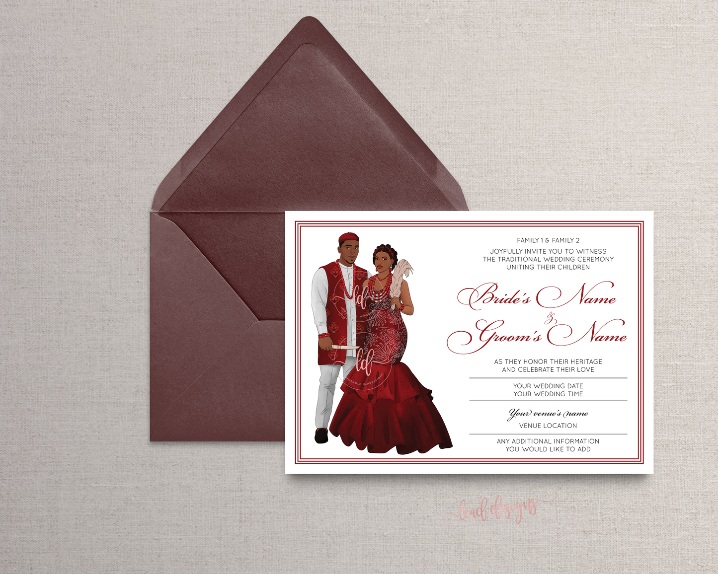 Igba Nkwu – Igbo Wedding Invitation | Traditional Nigerian Digital Invite
