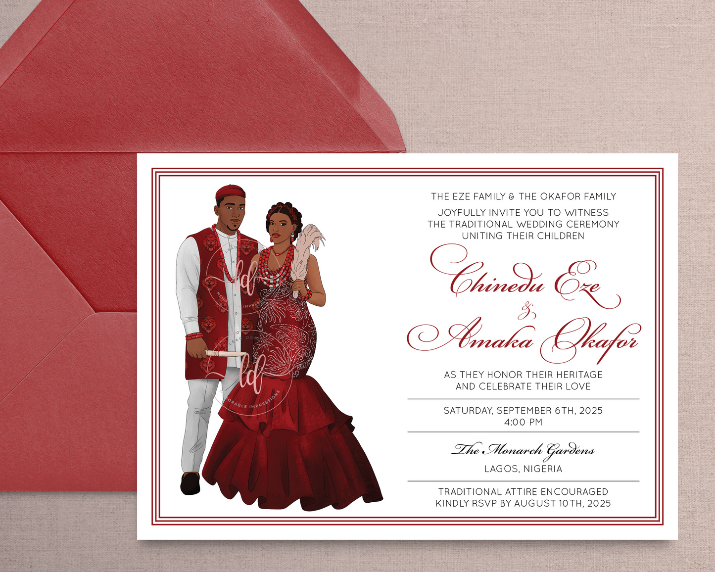 Igba Nkwu – Igbo Wedding Invitation | Traditional Nigerian Digital Invite