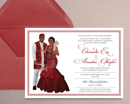 Igba Nkwu – Igbo Wedding Invitation | Traditional Nigerian Digital Invite