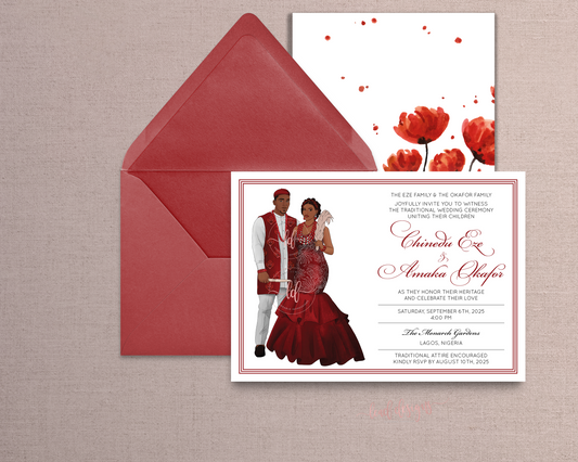 Igba Nkwu – Igbo Wedding Invitation | Traditional Nigerian Digital Invite