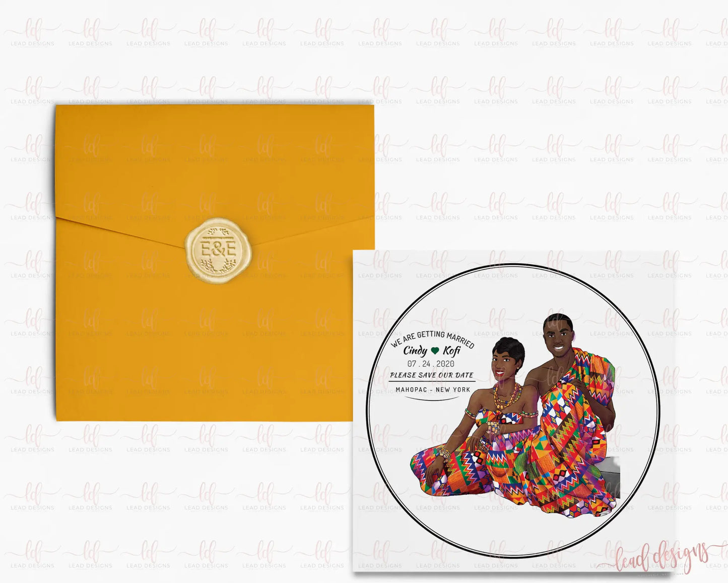 bride price traditional wedding invitation 