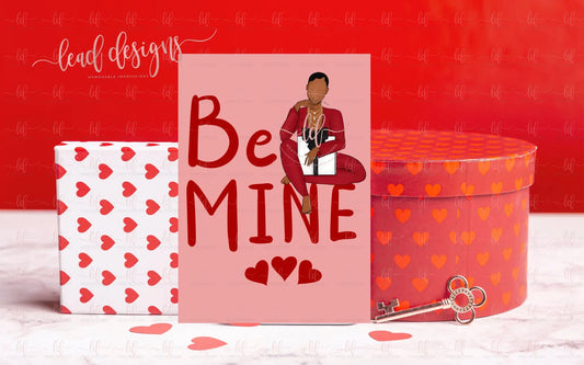 Be Mine Valentines Day Card Valentines Day Card