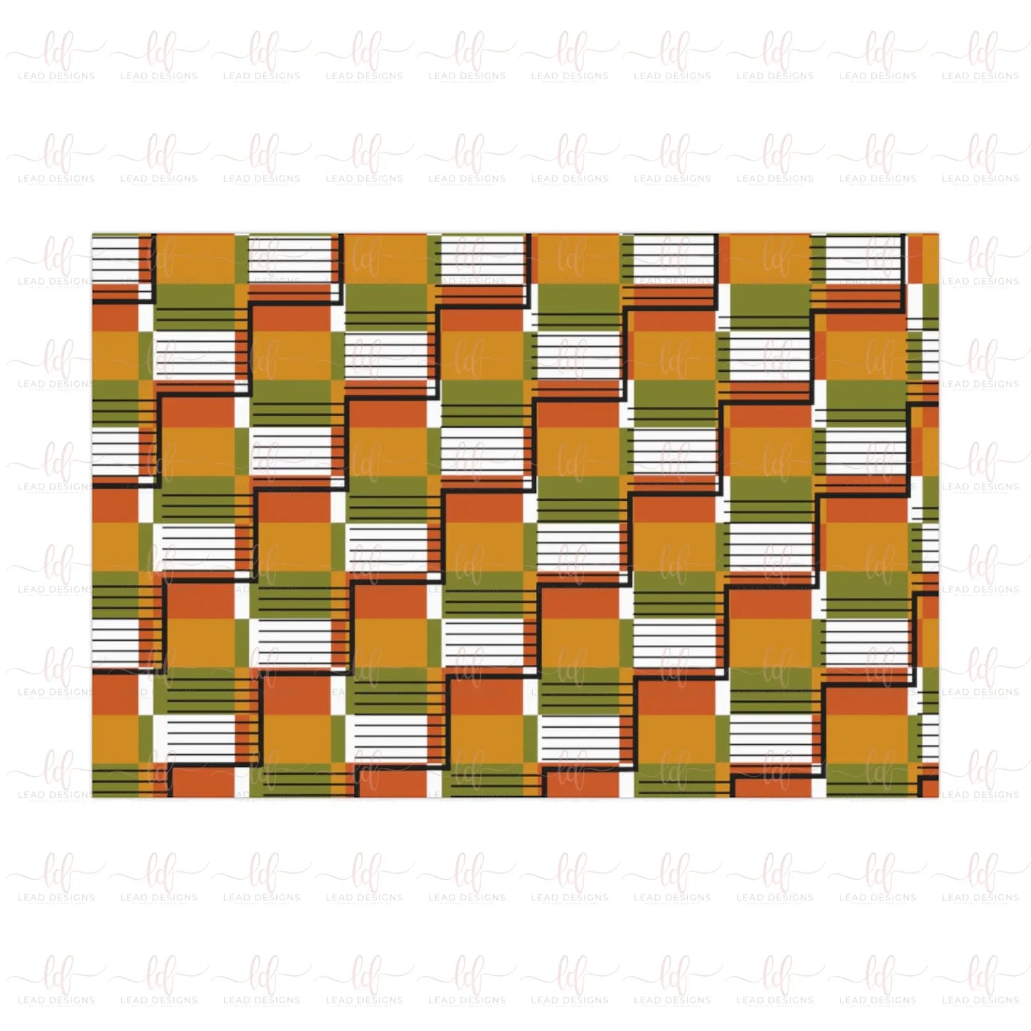 Carreaux- Gift Wrapping Paper Sheet 30 X 20 / Satin Pattern Wrapping Paper