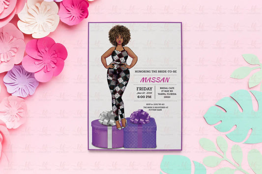 Massan La Coquette Bridal Shower Invitation Bridal Shower