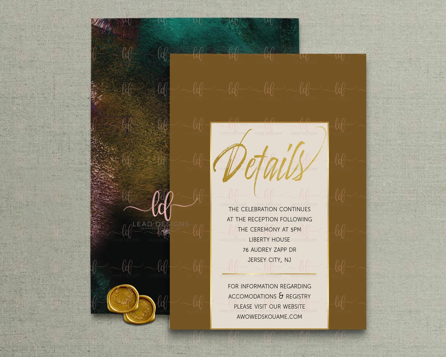 Peinture Wedding Invitation Pattern Invitation