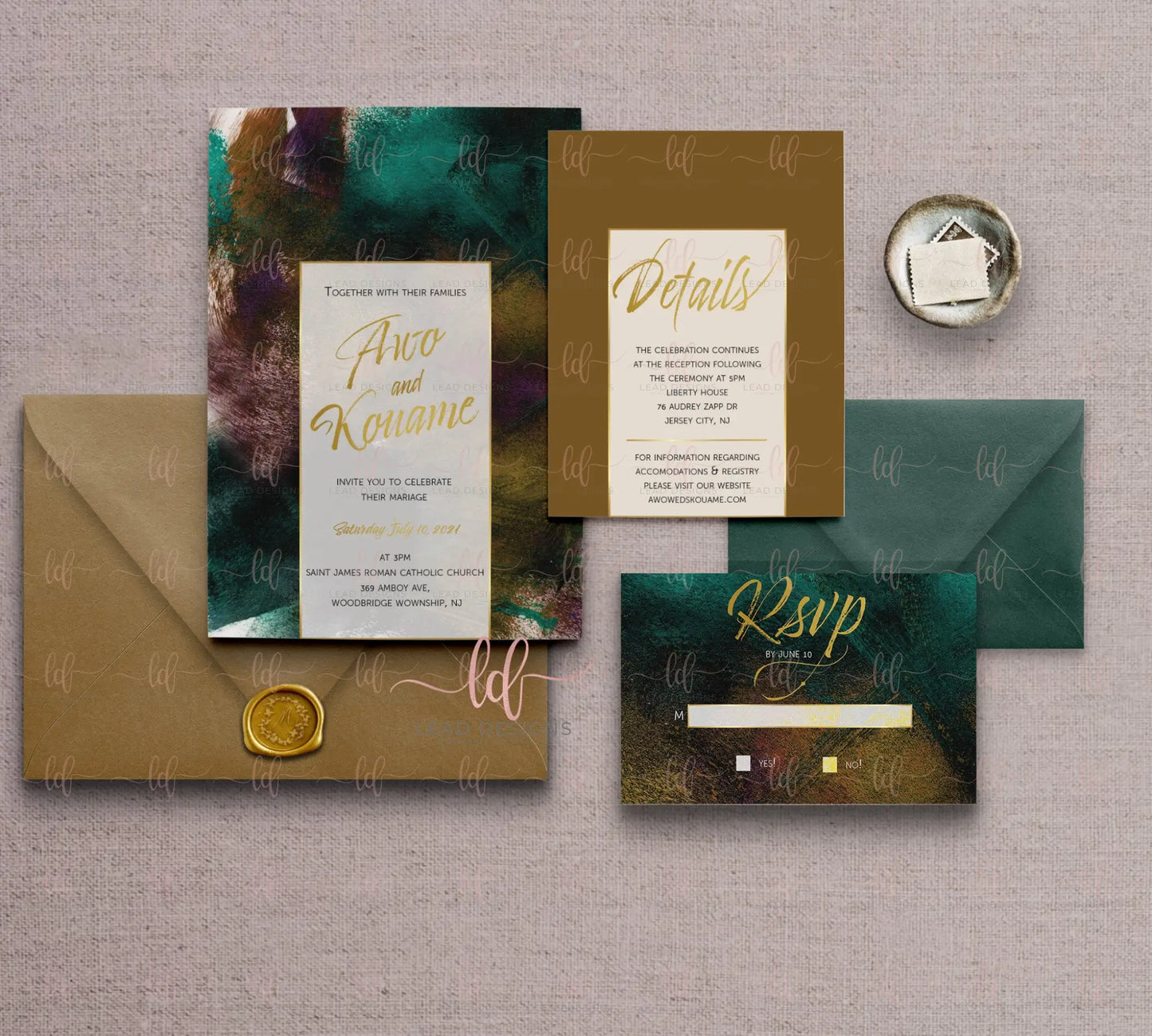 Peinture Wedding Invitation Pattern Invitation