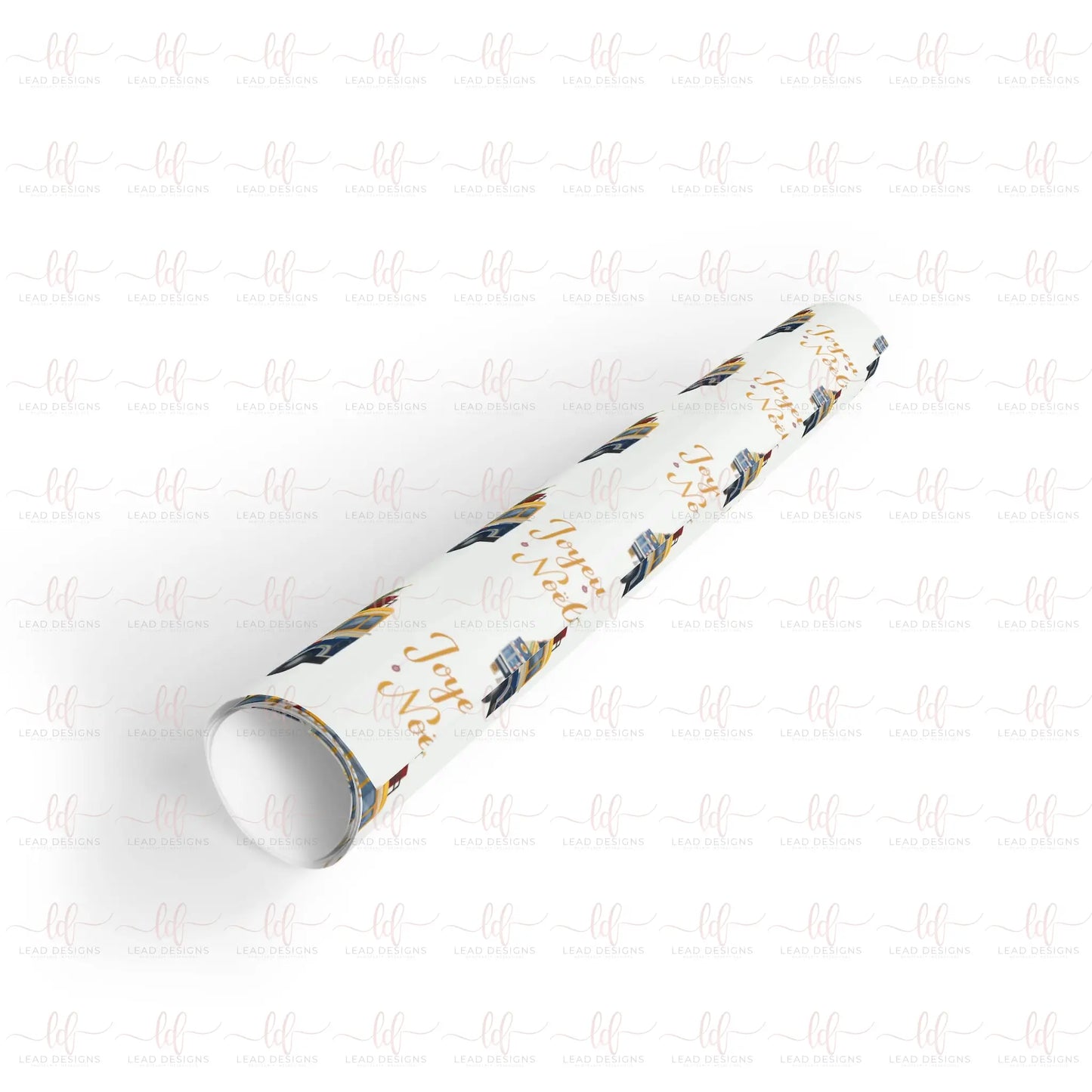 Santa Dans Un Car Rapide- Gift Wrapping Paper Sheet Christmas Wrapping Paper