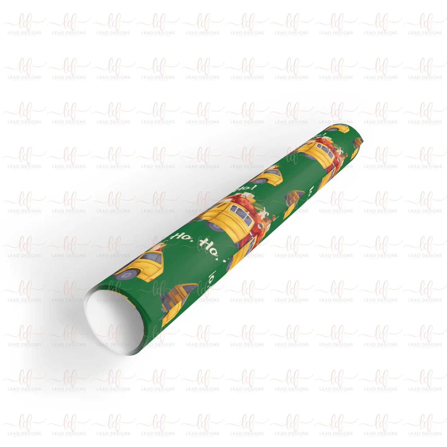 Santa In A Molue - Gift Wrapping Paper Sheet Christmas Wrapping Paper