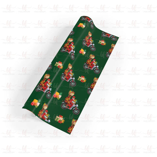 Santa Sur Son Zem - Gift Wrapping Paper Sheet Christmas Wrapping Paper