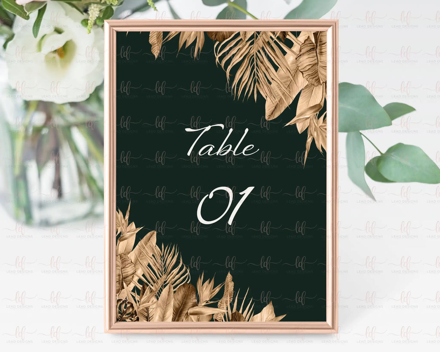 Sous Les Tropiques Table Name/Number Menus