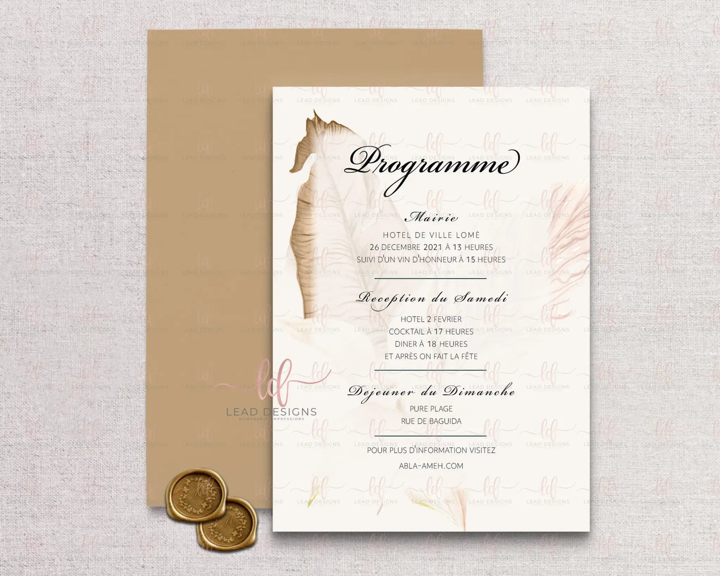 Thats Banana On Gold Wedding Invitation Floral Invitations