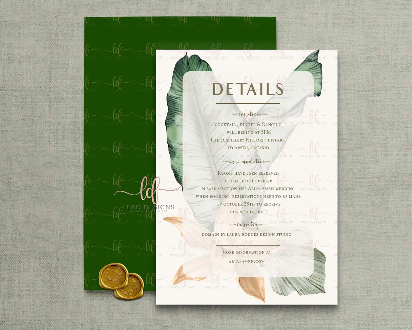 Thats Banana Wedding Invitation Floral Invitations